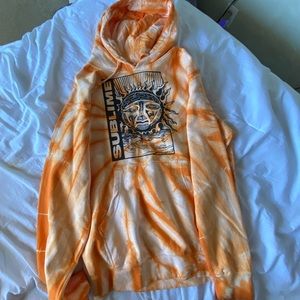 Sublime Hoodie, Orange Tie Dye, Size M